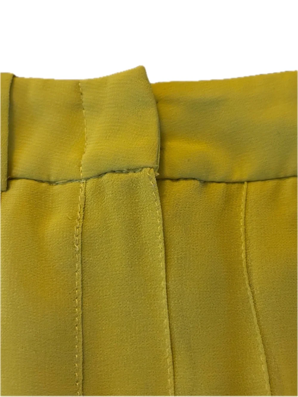 BCBGMaxAzria Bonita Lemongrass Pleated Midi Skirt